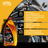 Aceite Ultra1Plus 10W-40 4T Moto Semi Sintético API SL JASO MA2 946ML UL401
