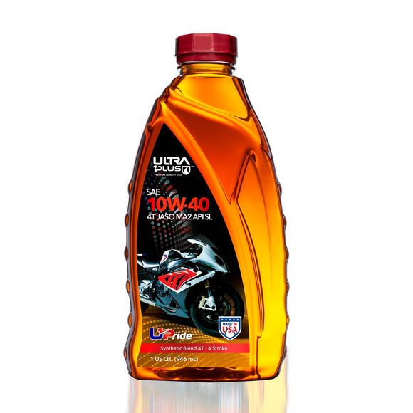 Aceite Ultra1Plus 10W-40 4T Moto Semi Sintético API SL JASO MA2 946ML UL401