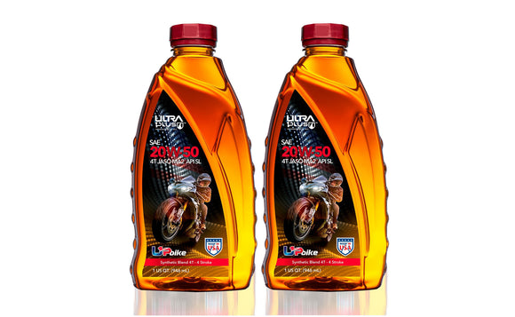 2 Aceite Ultra1Plus 20W-50 4T Moto Semi Sintético API SL JASO MA2 1.89L UL402