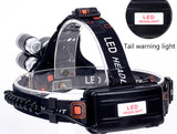 Lámpara minera recreativa táctica de 3 LED T6 con 4 funciones
