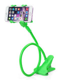 Base holder flexible para teléfono celular con pinza y grapa de escritorio