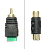 Adaptador barril cople RCA AV balun CCTV terminal video