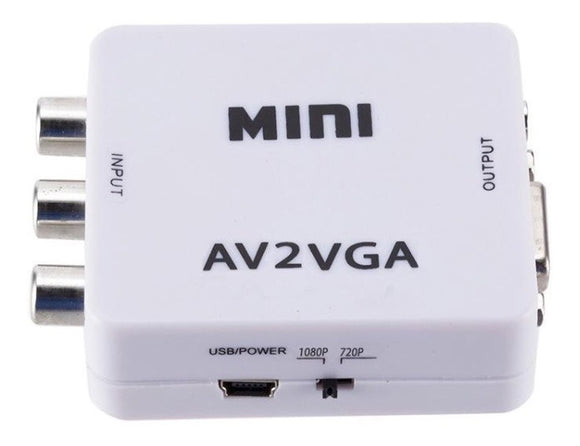 Adaptador convertidor video AV- VGA AV2VGA