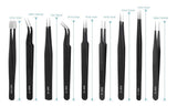 Kit juego pinzas con estuche 9pzas negras