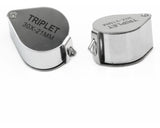 Lupa portátil compacta metálica para joyería 30x 21mm